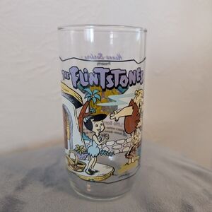 1991 Hardee's Flintstones Glass  “Little Bamm-Bamm” The First 30 Years 6" tall